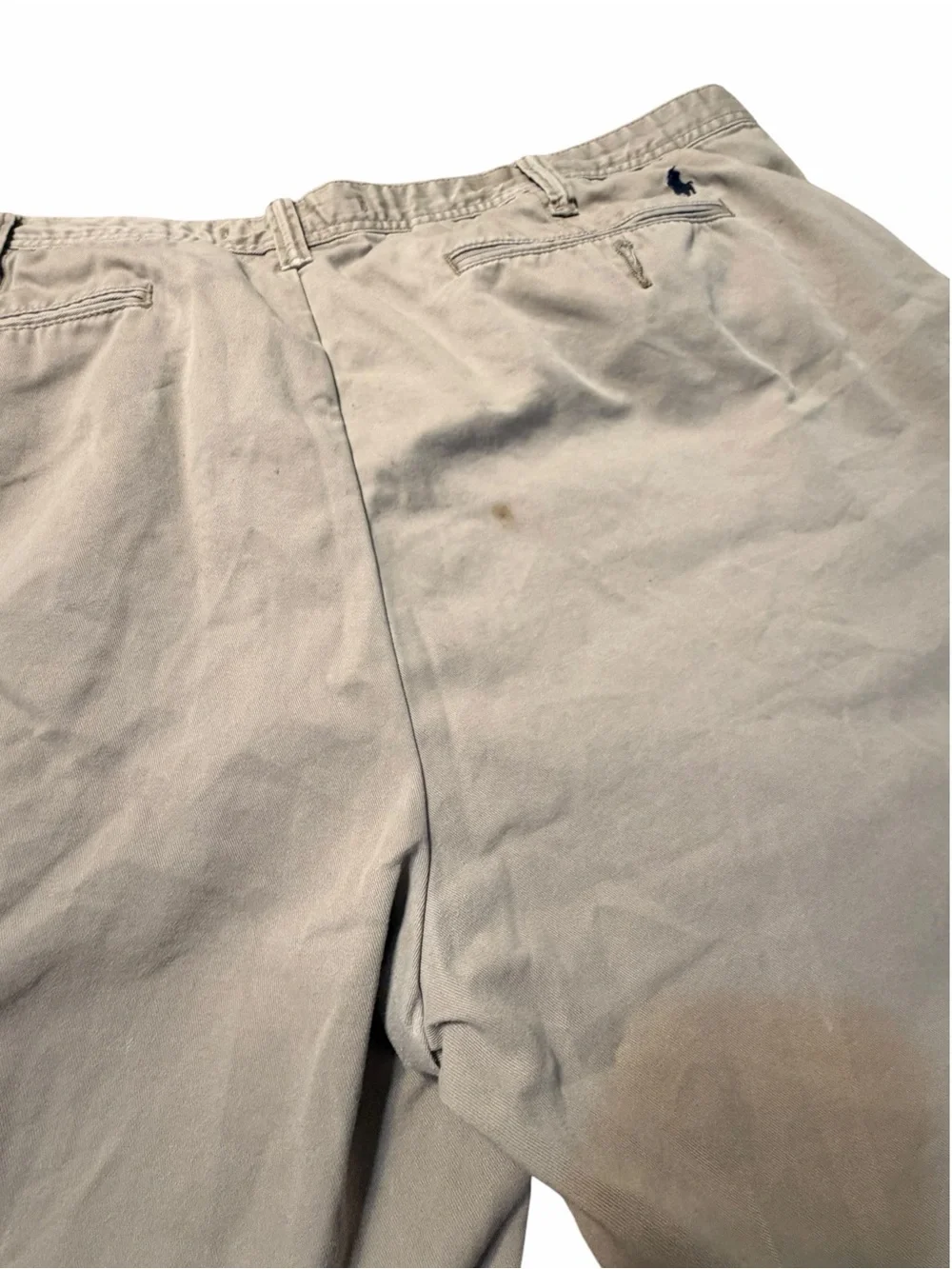 Polo by Ralph Lauren Beige Flat Front Cotton Shorts